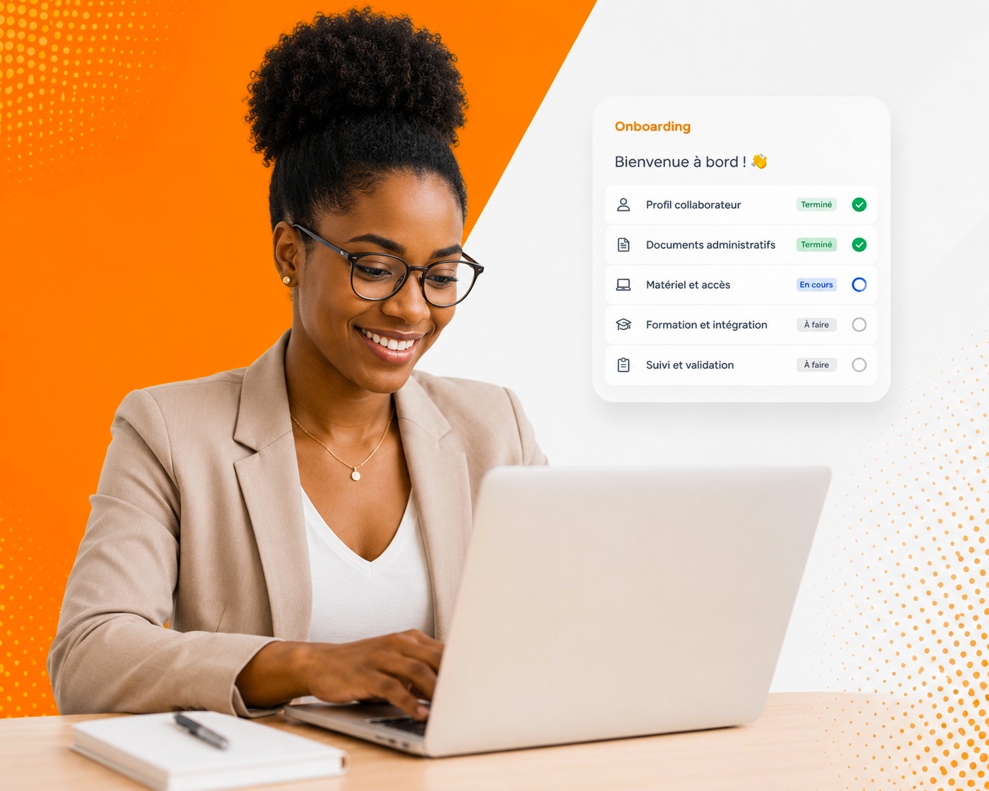 Onboarding RH. Employés opérationnels plus vite.